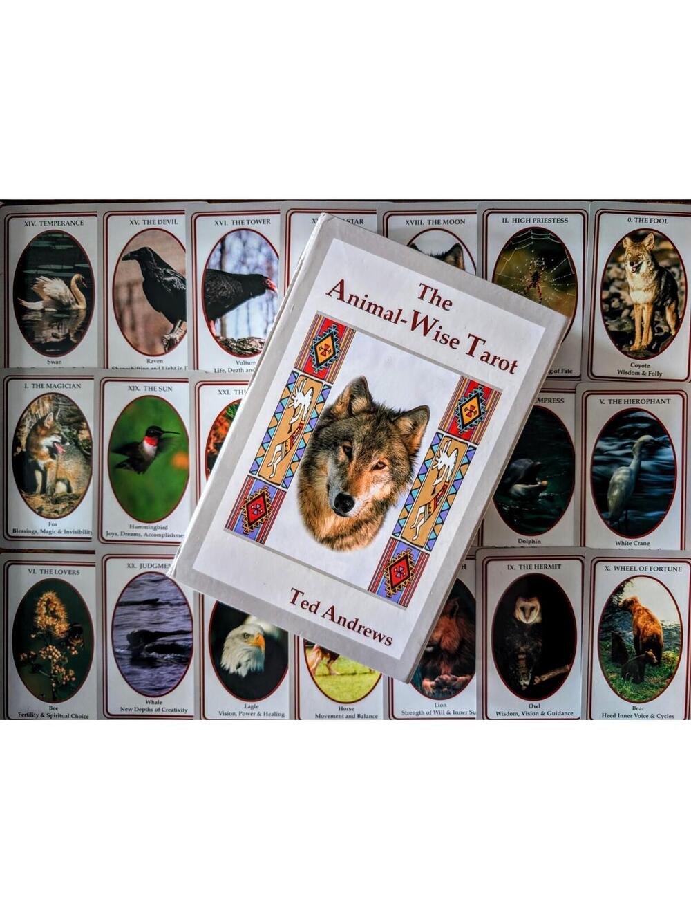 The Animal-Wise Tarot By Ted Andrews OOP Vintage Rare 1st Ed